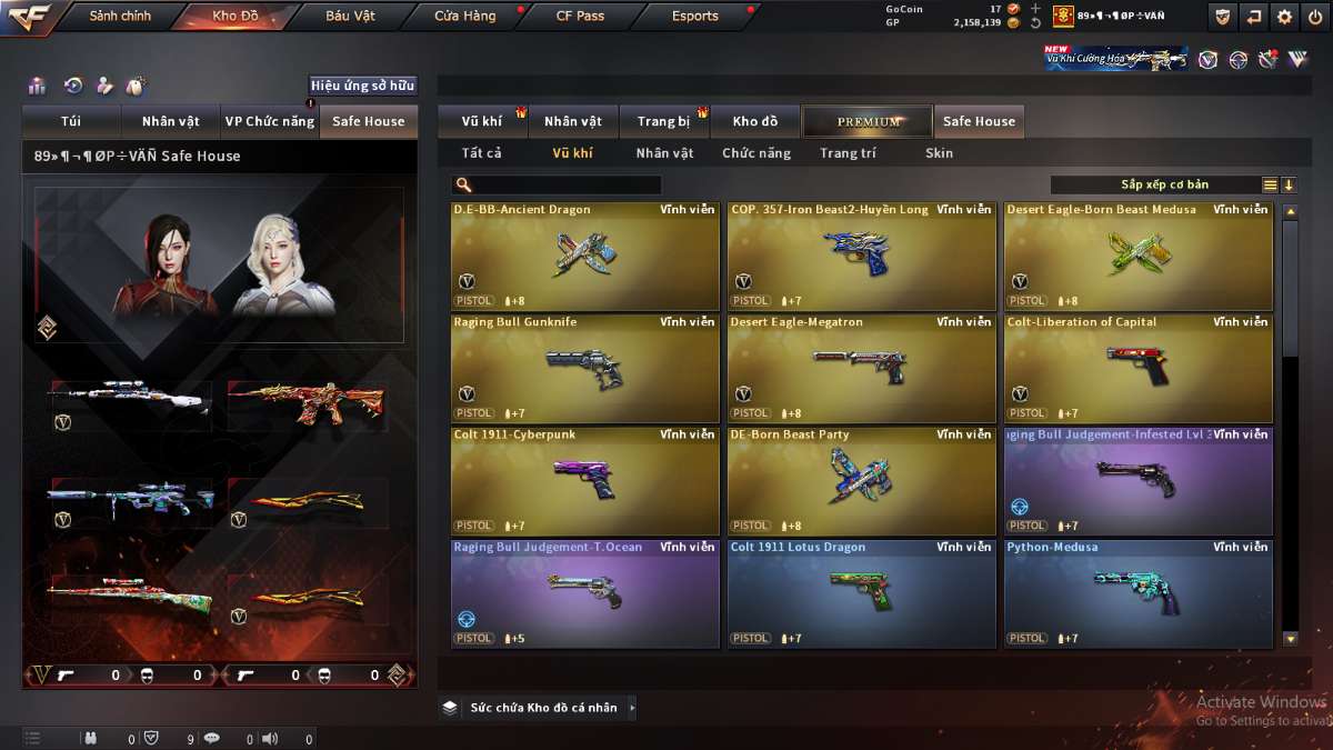 shop acc cf uy tin gia re